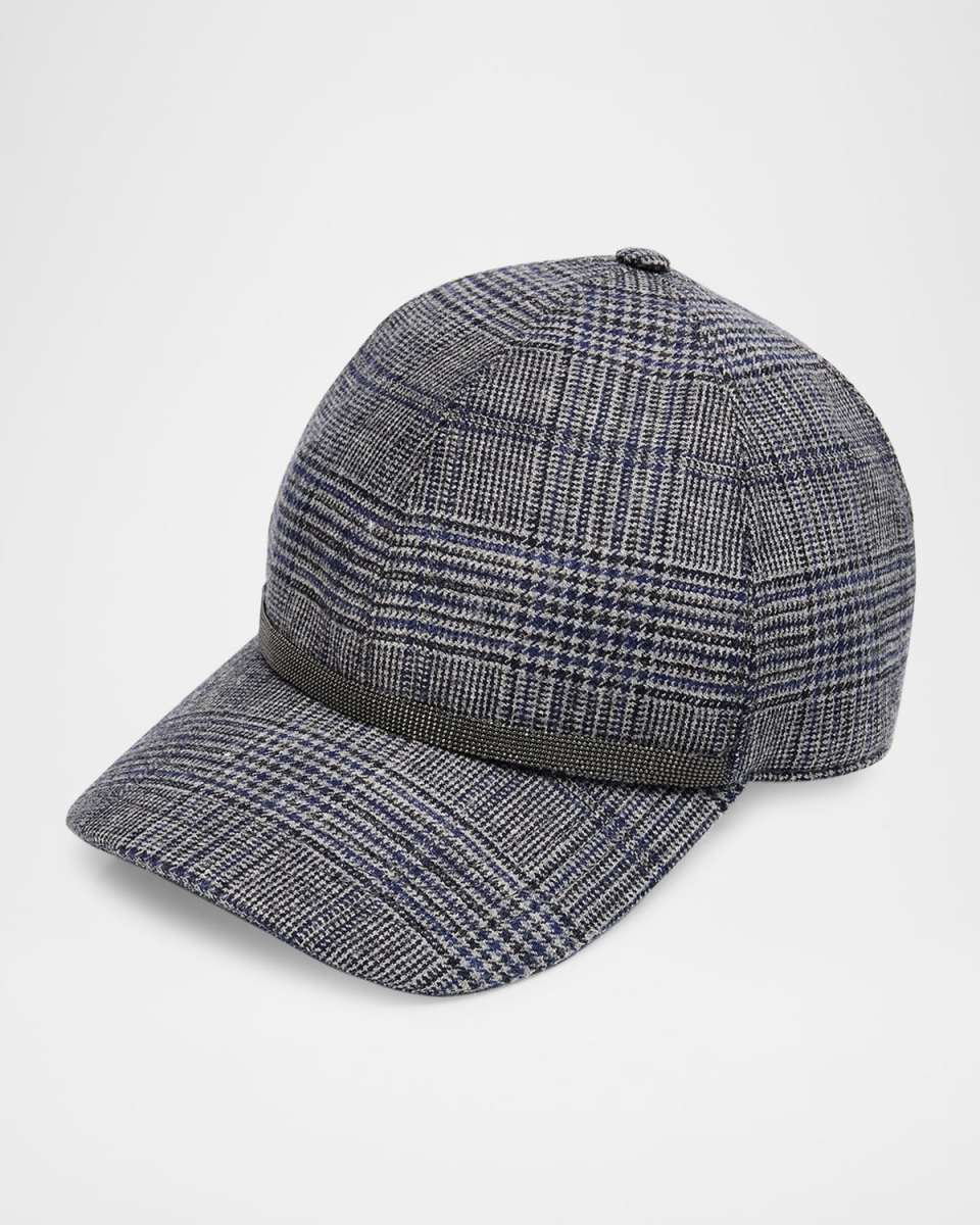 Prince Of Whales Wool Baseball Cap With Monili Tri